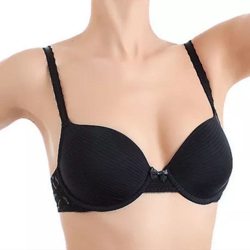 WACOAL 32D Black Underwire Bra Lined Perfectionist